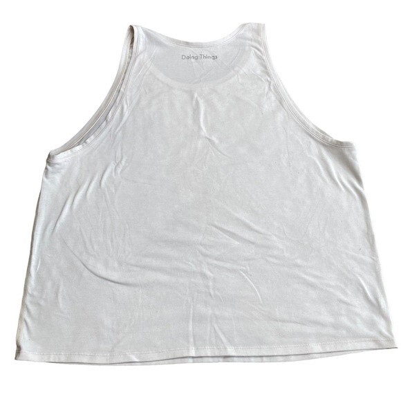 Outdoor Voices doing things basic white athletic tank size XL - Picture 4 of 8
